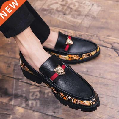 Designer Leather Shoes Men Casual Luxury Brand Men Loafers S