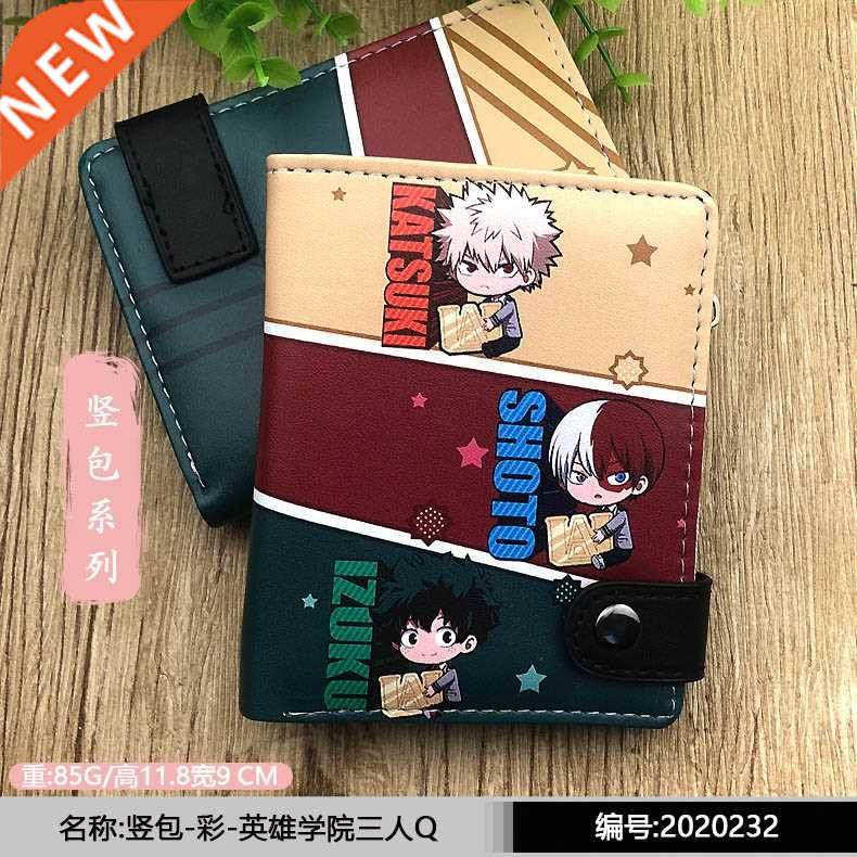 anime my hero academia short wallet midoriya izuku/todoroki