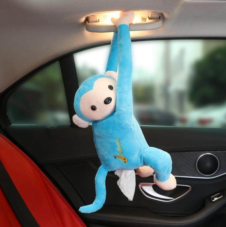 Car Plush Cartoon Monkey Butt Tissue Box Cover Cute Animal T