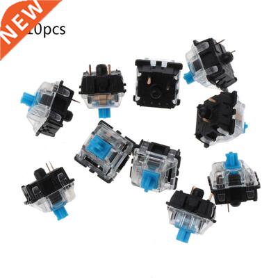 10Pcs Mechanical Keyboard Gateron MX 3 Pin Blue Switch Trans