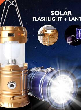 LED Camping Light USB Rechargeable Flashlight Portable