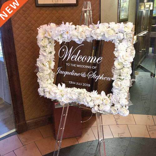 Wedding Personalized Sticker Welcome Wedding Sign Decal Art