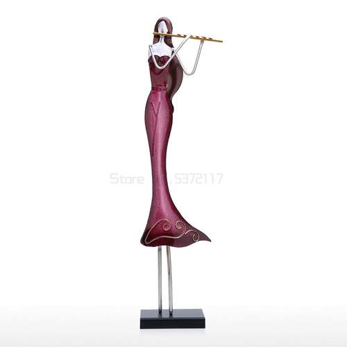 Tooarts Saxophone Player Ornament Iron Art Decor Handmade