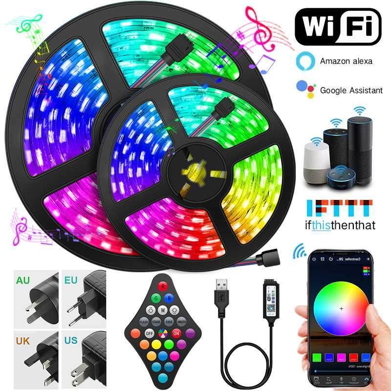 5M-0M LED Strip Light Bluetooth WIFI RGB LED Light 5050/28