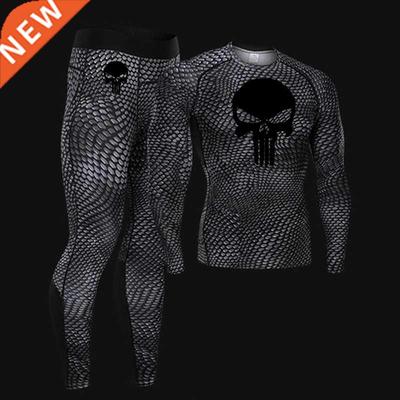 New Thermal underwear Long johns Set winter rashgard male C
