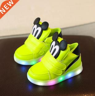 Children Casual Shoes With Light LED Boys Girls Sneakers 202