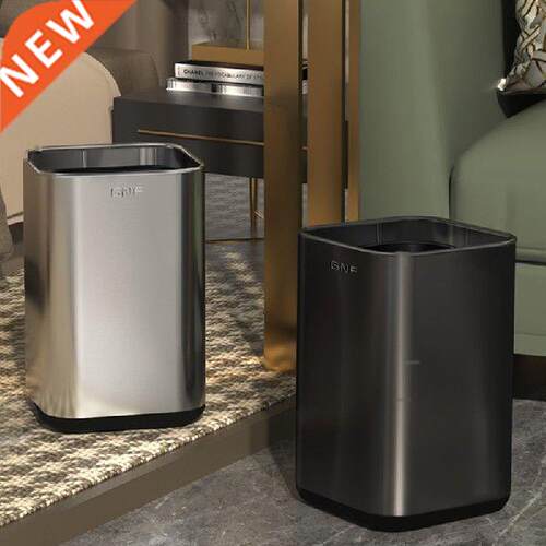 Luxury Bathroom Trash Can for Kitchen Stainless Steel Trash