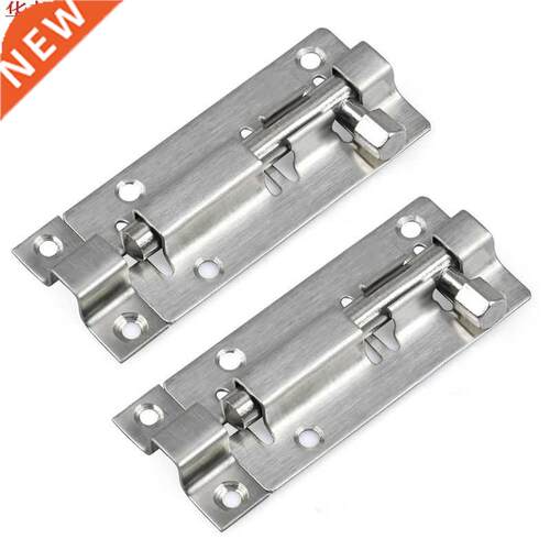 2PCS  Inches Barrel Bolt Latch Stainless Steel Sliding Bolt