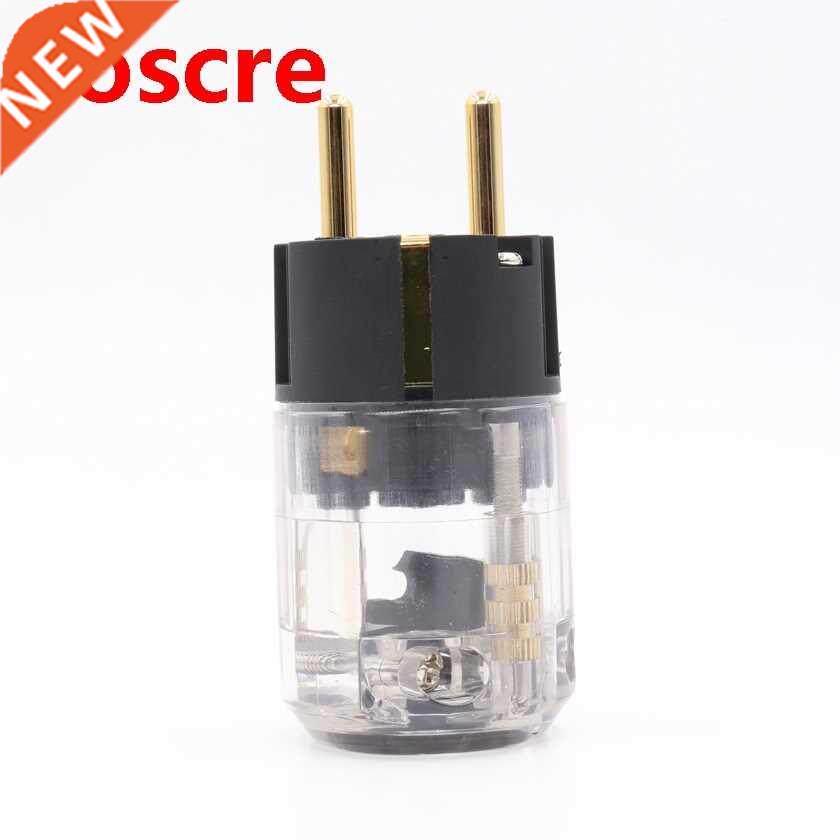 2pieces P-029E EU version hifi power plug with hifi audio po