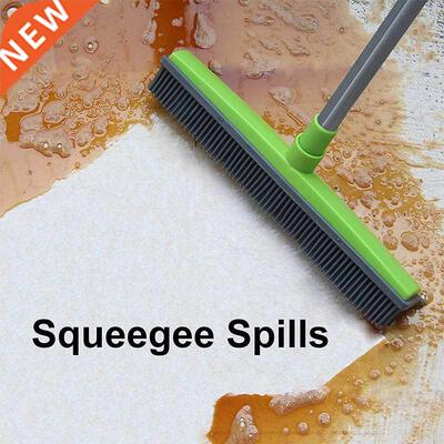 Rubber Broom Pet Hair Lint Removal Device Telescopic Bristle