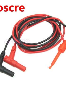 New 1Pair Banana Plug To Test Hook Clip Probe Cable Fr Multi