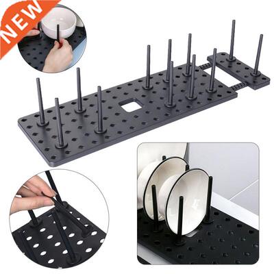Telescopic Kitchen Drawer Drain Bowl Rack Adjustable Dish