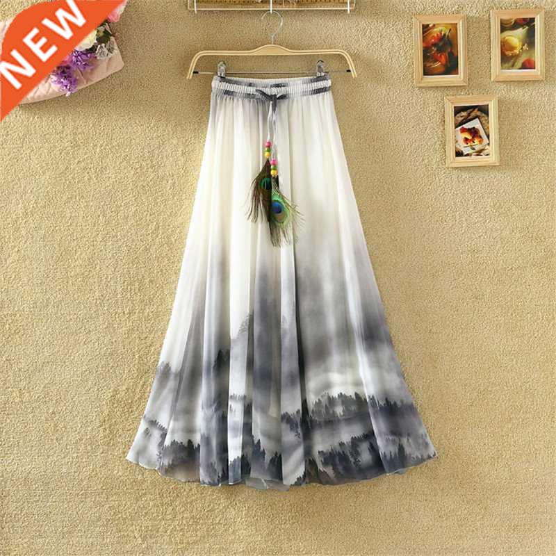 summer fashion floral Boho bech skirt skirts for women半身裙