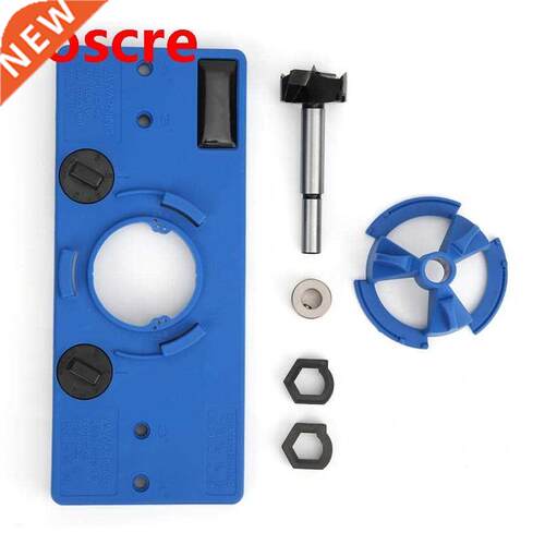 Drilling Guide Tool 5mm Hinge Boring Jig Blue Plastic Profe