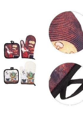 Mitts Oven Gloves Heat Kitchen Hot Baking Cooking Pot