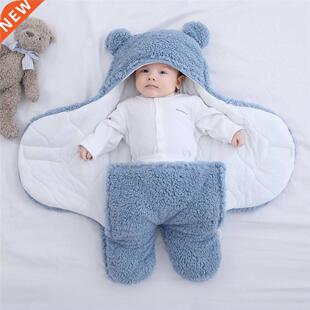 Cute Newborn Baby Boys Girls Blankets Plush Swaddle Wrap Ult