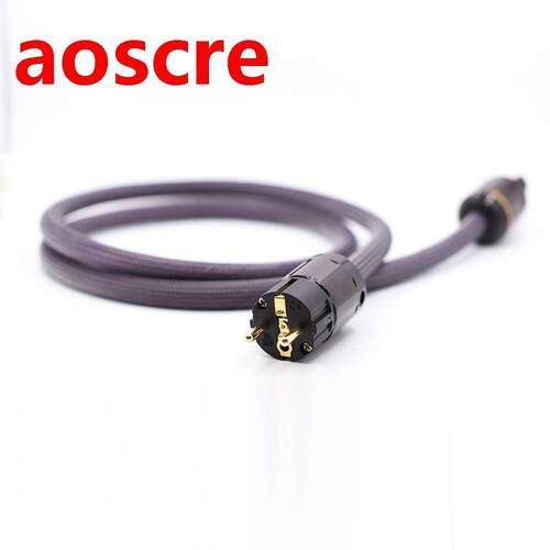 Preffair D507 OCC Copper Hifi AC power cable P-079E/C-079 Po