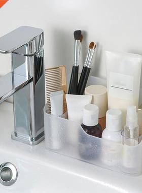 Plastic Makeup Storage Box Bathroom Cosmetic Organizer Deskt