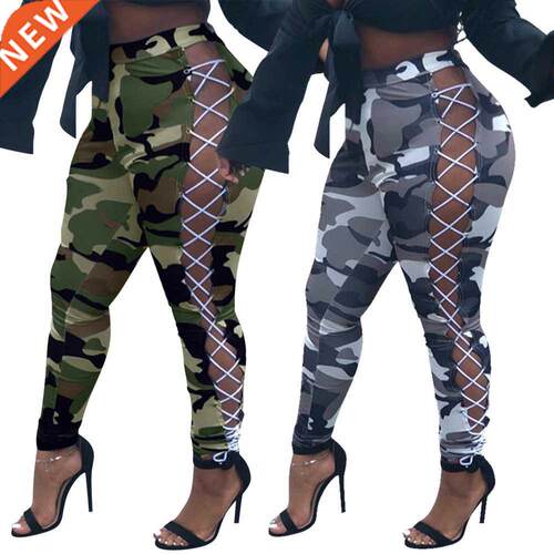 Xl-5xl Large size Women's Camouflage printed casual pants21