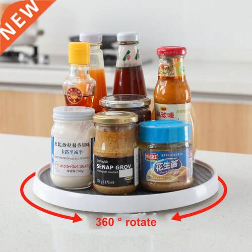 Double/single Layer Rotating Kitchen Storage Rack An-Slip