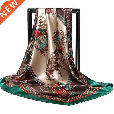 designer brand women scarf fashion 2019 flower print silk sc