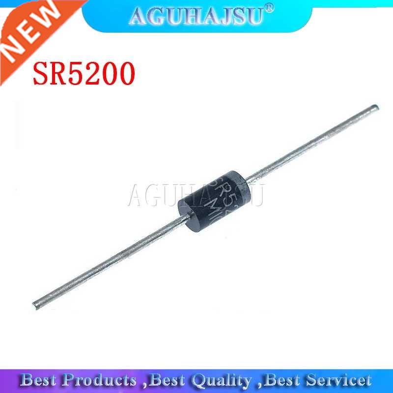 10PCS SB5200 SR5200 Schottky Barrier Rectifier Diode 5A 200V