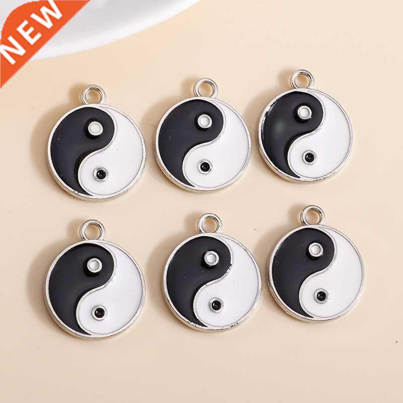 10pcs 18*21mm Enamel Kung Fu Tai Chi Charms Pendants for Nec