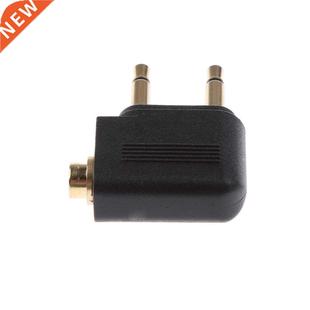3.5mm to 2 x 3.5mm Gold Plated Airline Airplane Earphone Hea