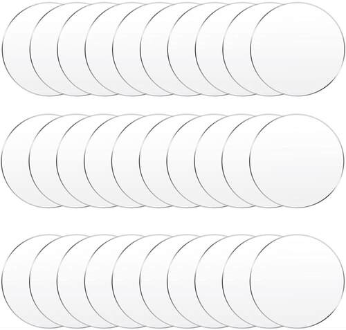 25mm 0mm 40mm 45mm 50mm 60mm Clear Acrylic Disc Gaming Mini