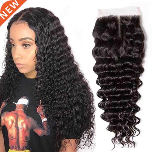 Brazilian Deep Wave T Part Lace Closure 4x4 Lace Deep Wave H