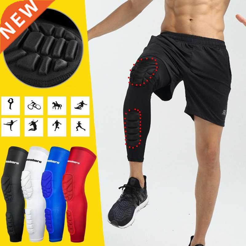 1 Pair Compression MTB Knee Pads Honeycomb Long Basketball L