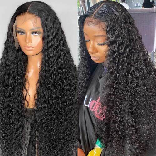 Brazilian Lace Front Human Hair Wigs Deep Wave HD Lace Front