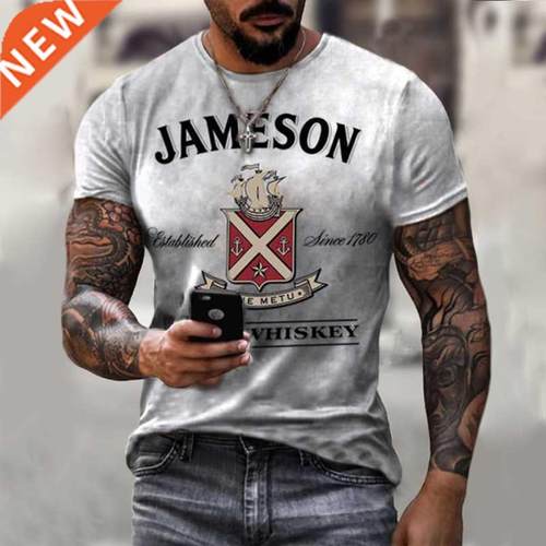 Men print color cross pattern 3DT shirt clothing oversize T-