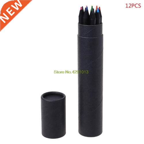12 Colors Wooden Drawing Charcoal Pencils Painting Crayon Sk