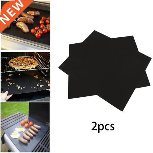 2 PCS Non-stick BBQ Grill Mat 40*33 Cm Baking Mat BBQ Tools