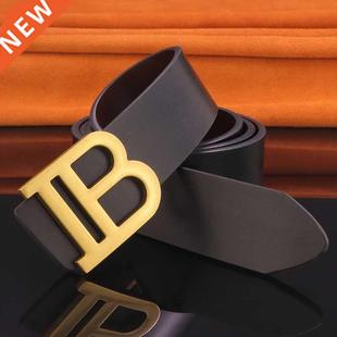 High Quality designer belts letter Slide buckle Girdle 3.7cm