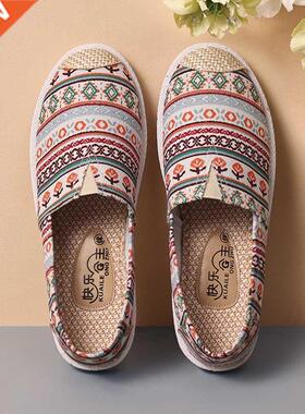 2022 Ladies Casual Comfort Bohemian Slip On Lazy Shoes Femal