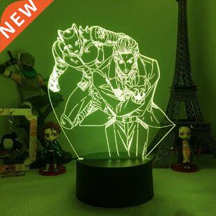 3D Lamp Anime Jojos Bizarre Adventure For Bedroom Decor