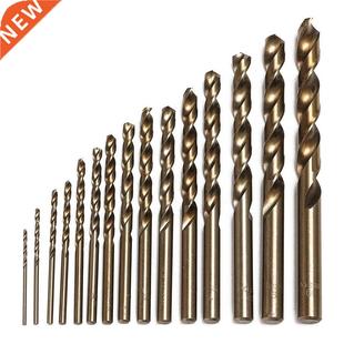 15pcs Cobalt Twist Drill Bits M35 HSS-Co Steel Straight Shan