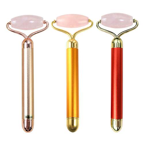 Rouleau de Massage du visage Jade naturel outil de levage du