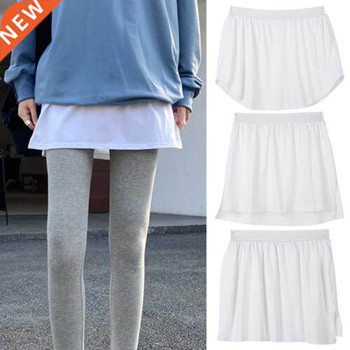 1Pcs Adjustable Layering Fake Top Lower Sweep Half-Length Sp