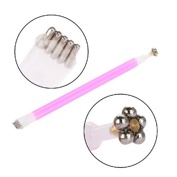hot sale Double Head Magnetic Pen  3D Nail Art Polish