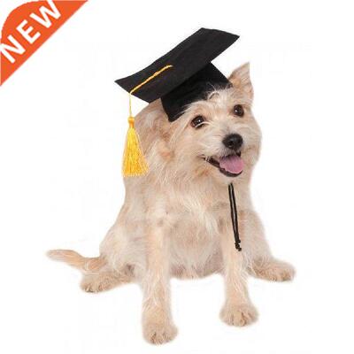Pet Dog Graduation Cap Puppy Doctor Hat Dog Student Tassel