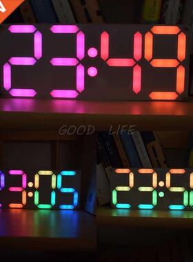 Large Inch Rainbow Color Digital Tube DS21 Clock  kit w