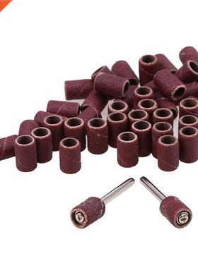 100PCS Drum Sanding Bands With 2pcs Mandrels 320 Grit Sandin