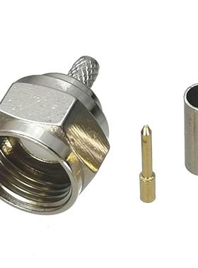 1pcs Connector F TV Plug Male Crimp For RG174 RG16 LMR100 C
