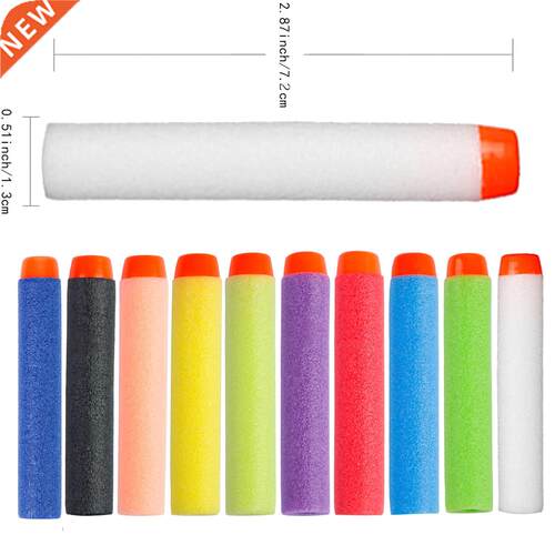 30pc Darts For Nerf Soft Hollow Hole Head 7.2cm Refill Darts