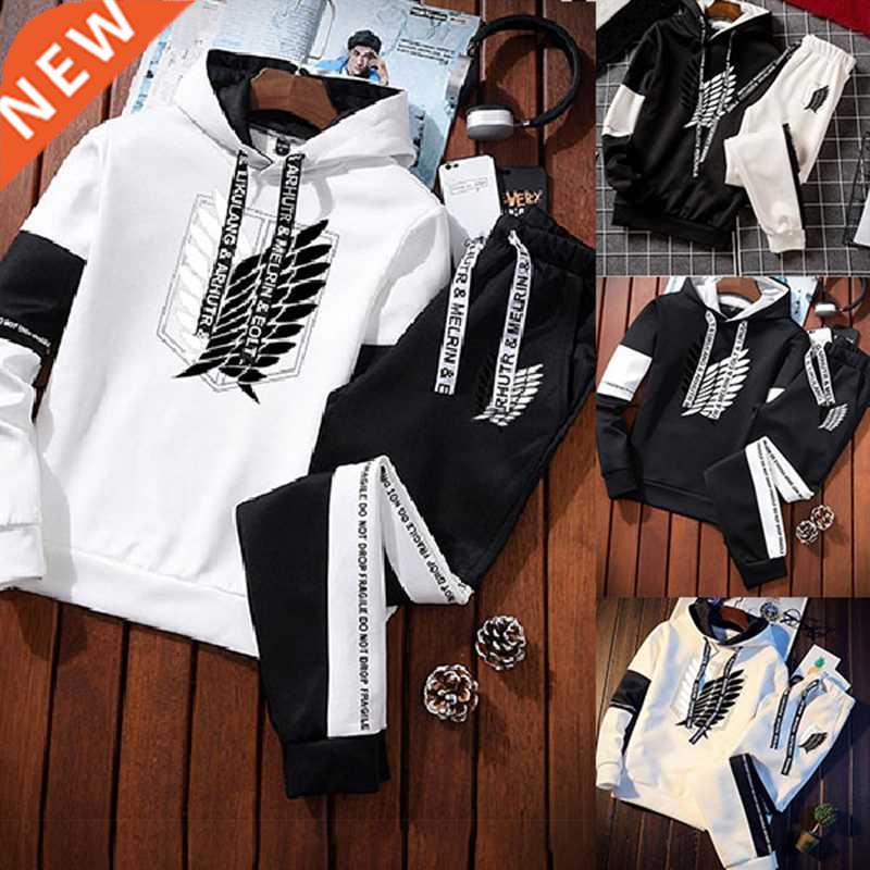 2022 Casual Men Clothes Sreetwear 2 Pieces Set Printed Track