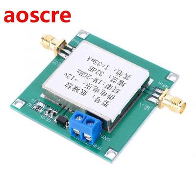 12V RF Wideband Amplifier Low Noise AMP LNA 0.01-2000MHz 32d