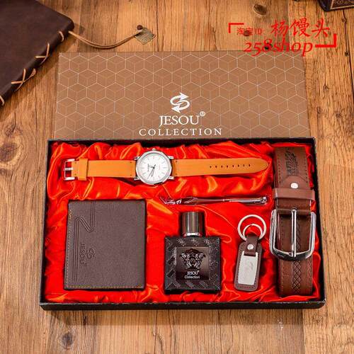 送人礼物套装 birthday gifts Watch perfume wallet belt men